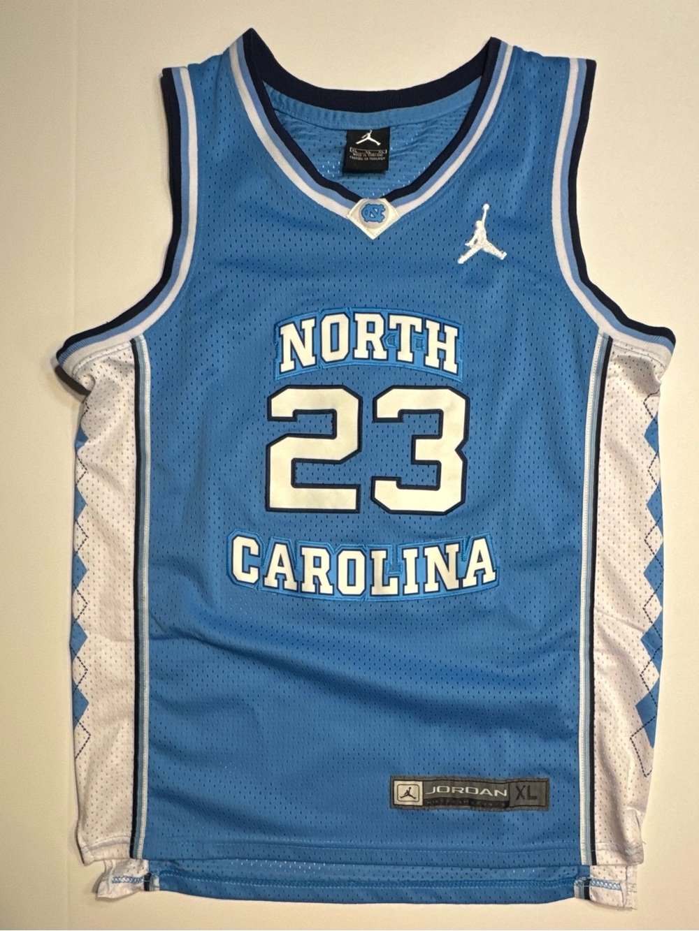 Jordan Carolina Light Blue #23 Basketball Jersey Youth XL